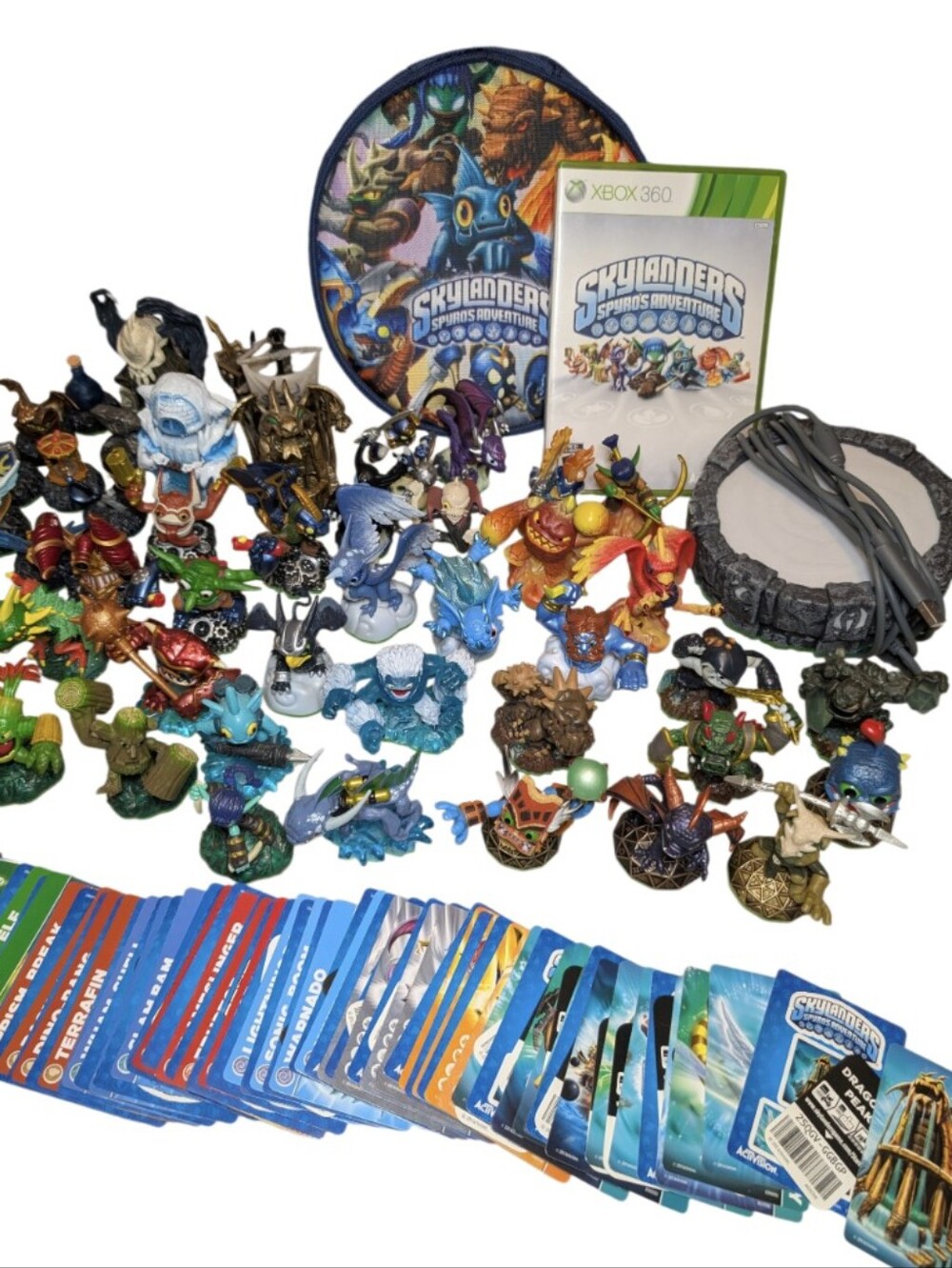 Skylanders Spyro’s Adventure Xbox 360 Huge Lot - Game, Portal, Case, All Figures